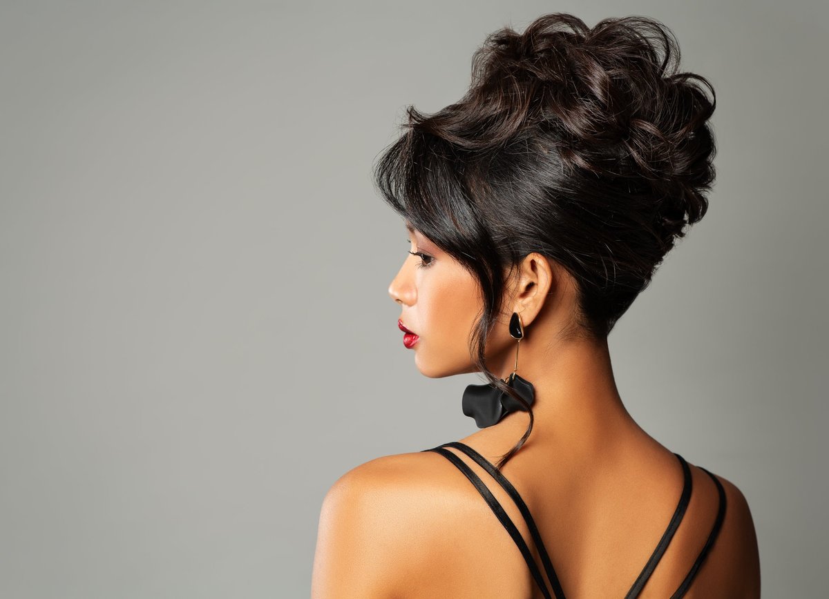 Beautiful bridal updo hairstyle