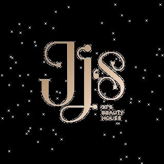 JJs 2024 Beauty House logo with gold lettering and decorative sparkles