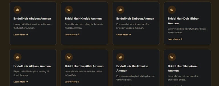 JJ's Beauty House bridal hair artistry in Amman